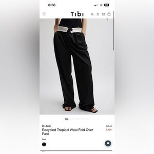 Tibi fold over pants